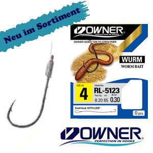 Owner worm hook RL-5123 65cm #1